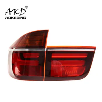  AKD Auto Styling pre BMW X5 zadné Svetlá 2007-2012 E70 LED koncových svetiel DRL Signál Brzdy Zadnej auto Príslušenstvo