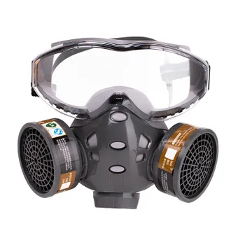  Full Face Plynové Masky S Okuliare Bezpečnosti Spray Paint Chemických Pesticídov Dekorácie Formaldehyd Proti Prachu S Filtrom Respirátor