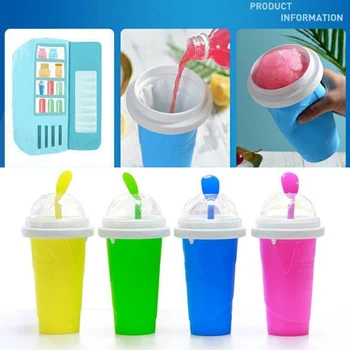  Squeeze Domáci Pohár Rýchlo Mrazené Slushy Shake Ice Cream Maker Diy Domáce Fľaše pre Letné Šťavy, zmrzlinu