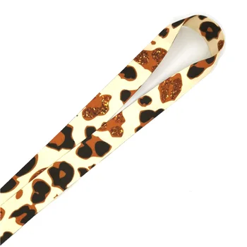  Klasické Leopard Tlač Prídavné Tlačidlá Telefónu Držiteľa Zábavné Krk S Keyring ID Karty DIY Zvierat popruhy stuhy Visieť Lano