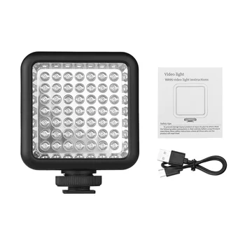  Mini INFRAČERVENÉ Nočné Videnie Svetla LED Infračervená Fotografie Lampa pre Video Videokamera vstavanú Batériu s 3 Cold Shoe Mount